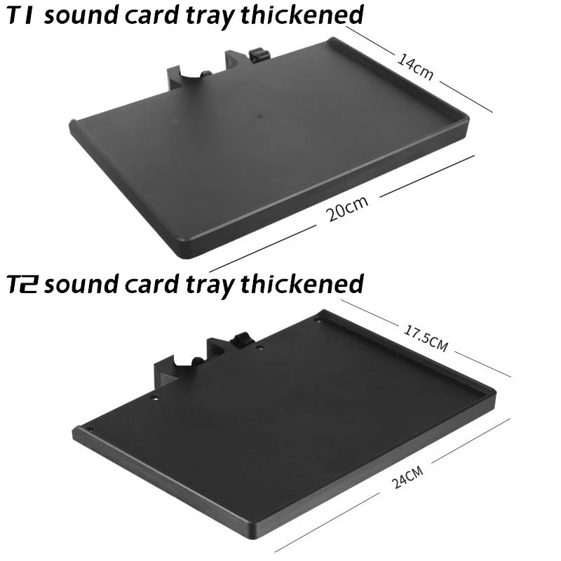 Mic Stand Soundcard Tray Clip Holder for Tripod Bracket Mic Stand Accessory QXL