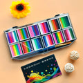 12-Color Water-Soluble Face & Body Paint Kit with Brush Face & Body Paint Kit QXL 1pc
