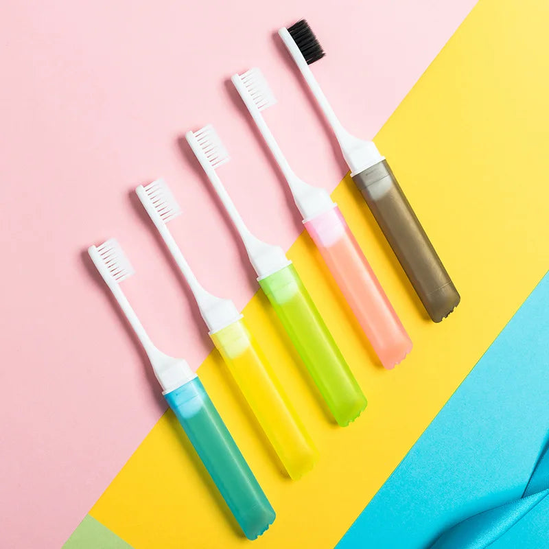 Foldable Travel Toothbrush | Soft Bristles – Pack of 1–10 Travel Toothbrush QXL