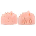 2-Pack Silicone Gel Forefoot Pads & Toe Separator Cushions Gel Forefoot Pad QXL M9 Beige 2PCS