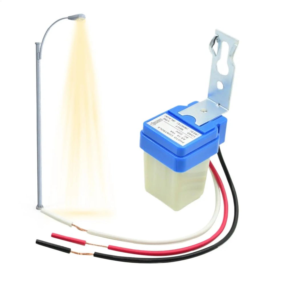 220V Photocell Light Switch | Auto On/Off Sensor IP44 10A Photocell Light Switch QXL