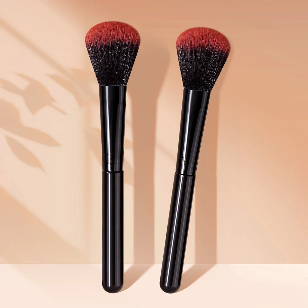 KOSSHOW 2-Pack Fluffy Blush Brushes | Blendable & Buildable Blush Brush Set QXL black