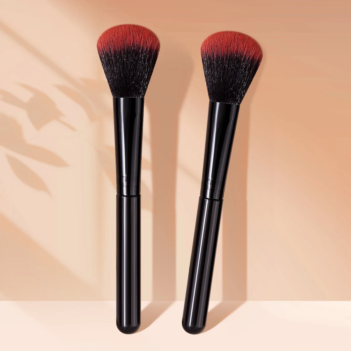 KOSSHOW 2-Pack Fluffy Blush Brushes | Blendable & Buildable Blush Brush Set QXL black