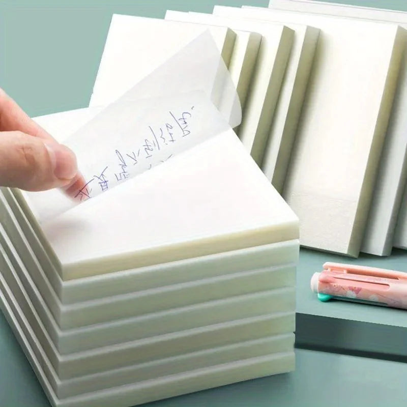 Transparent Removable Sticky Notes – Clear Reusable Note Stickers Transparent Sticky Notes QXL