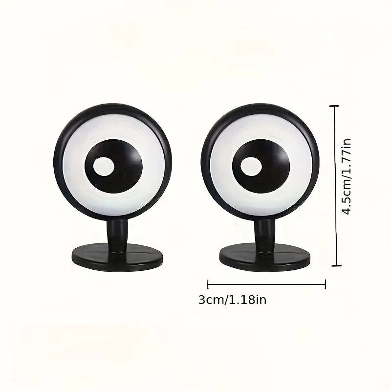 2-Pack Cute Eye Decorations for Cars, Motorcycles & Helmets Vehicle Eye Decorations QXL