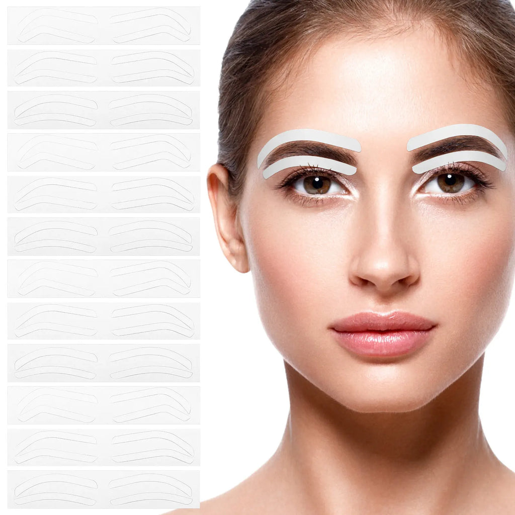 12-Sheet Eyebrow Stencil Kit | Brow Shaping Templates Eyebrow Stencil Kit QXL