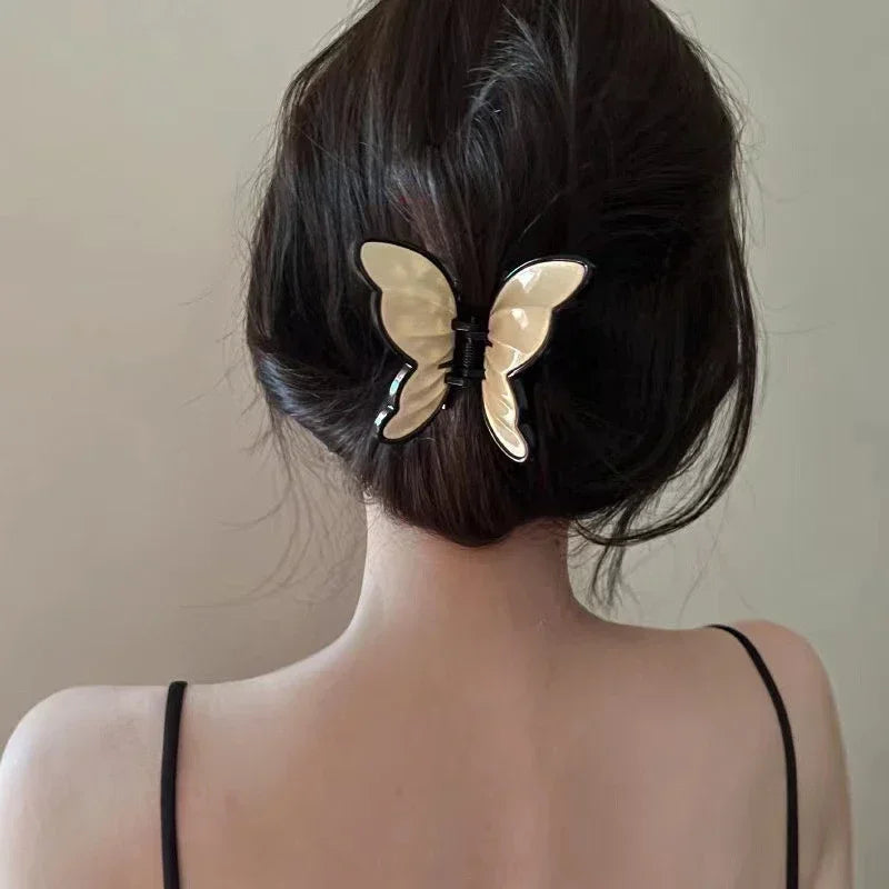 Butterfly Claw Hair Clip | Colorful Plastic Women's Accessory Butterfly Claw Clip QXL