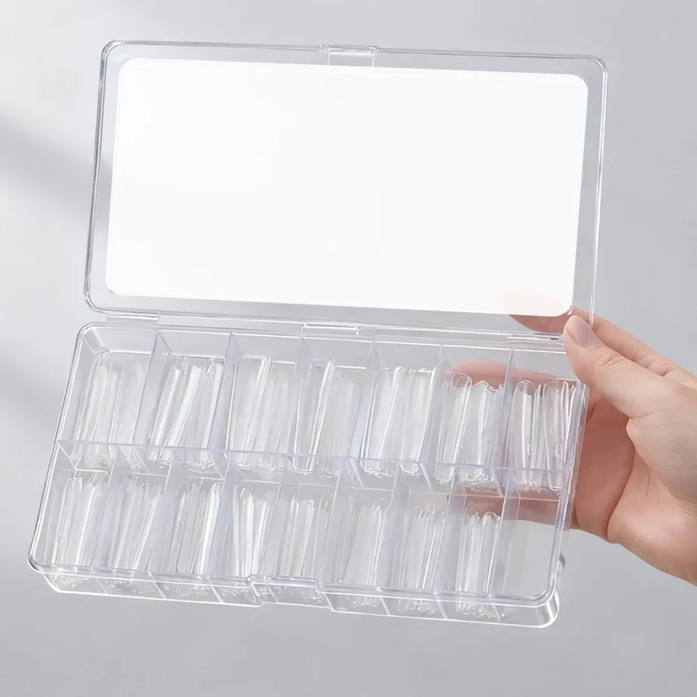 240-Pc Transparent Dual Nail Extension Forms | 3 Shapes Nail Extension Forms QXL
