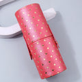 KOSSHOW PVC Makeup Brush Holder & Travel Storage Case Makeup Brush Bag QXL Pink