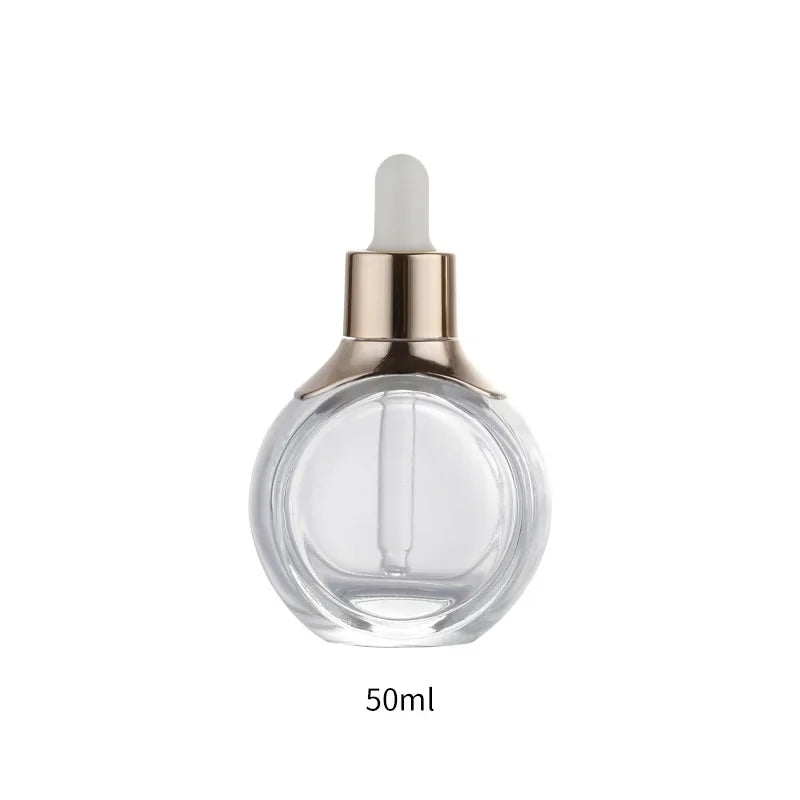 Glass Dropper Bottle 30ml 50ml – Leakproof Refillable Travel Glass Dropper Bottle QXL 50ml