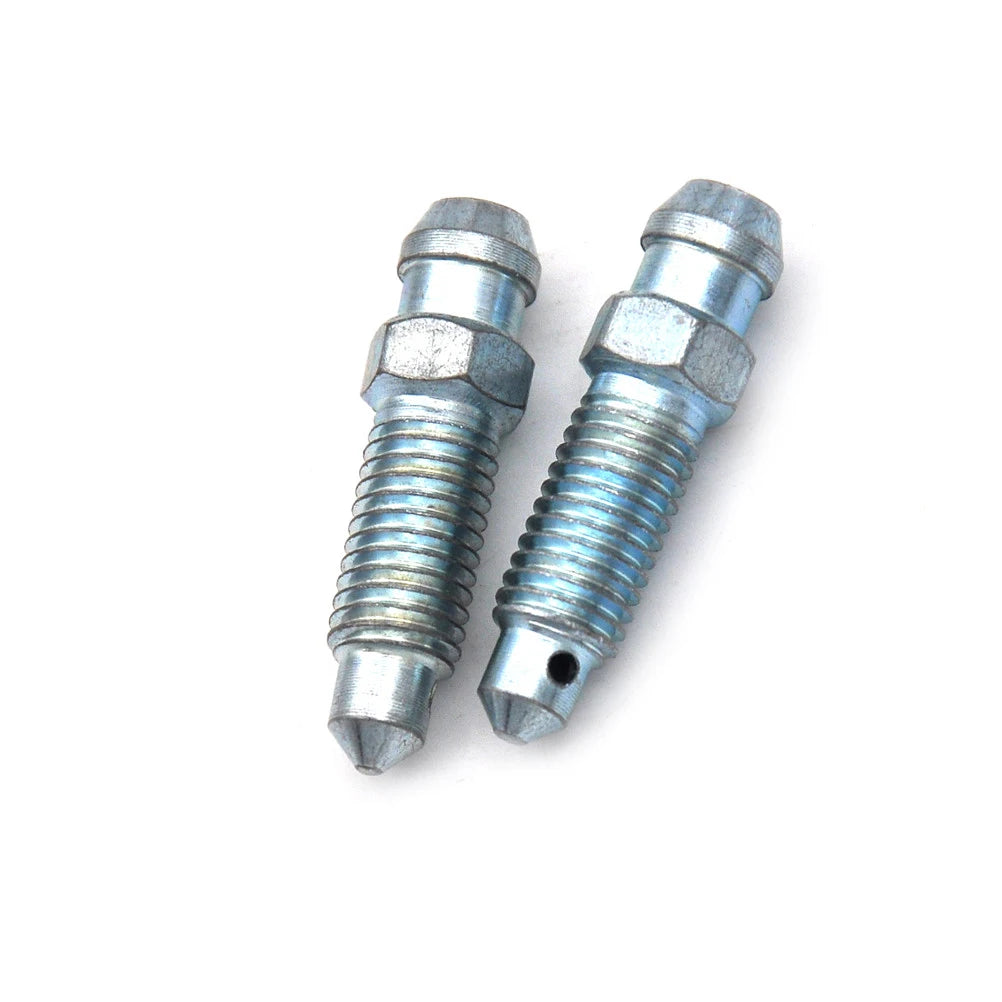 4-Pack M7 x 1.0mm Brake Caliper Bleed Screw Nipples – Steel Brake Caliper Nipples QXL