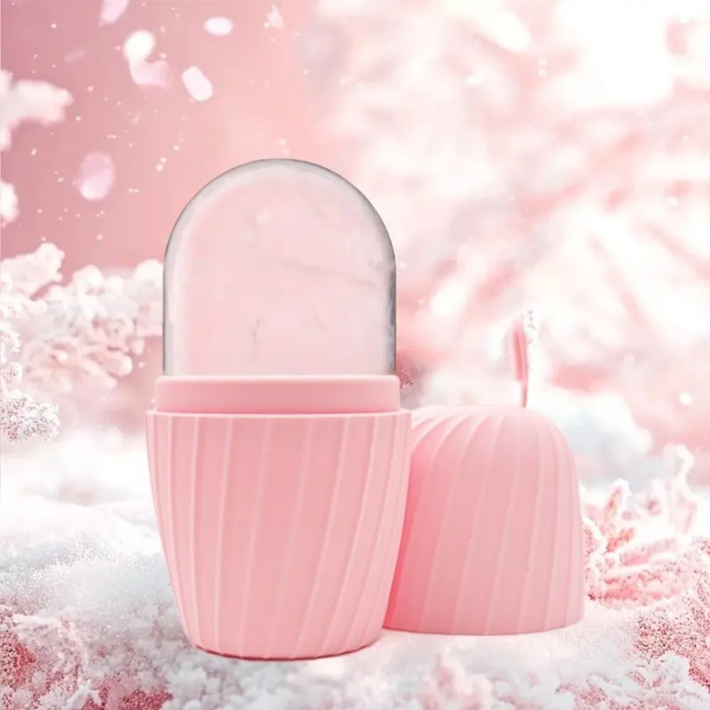 Silicone Ice Face Roller | Cooling Facial Massager & Pore Care Ice Facial Roller QXL