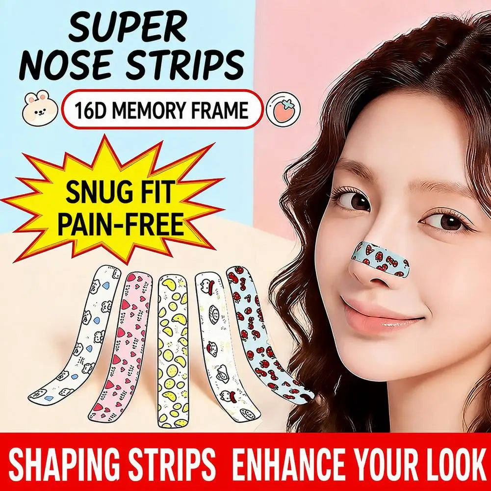 50-Pack Nose Shaping Memory Support Strips | Bridge & Wing Lift Nose Shaping Strips QXL