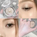 Pearlescent Glitter Eyeshadow | High-Gloss Shimmer Single Pan Glitter Eyeshadow QXL 03