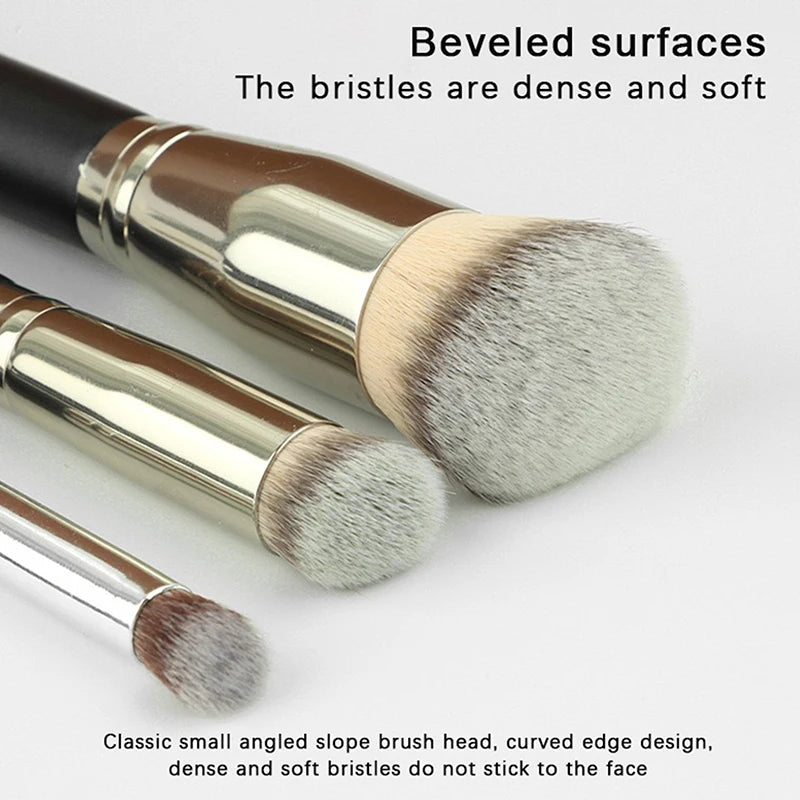 Angled Foundation & Concealer Brush – Synthetic Contour Tool Makeup Brush QXL