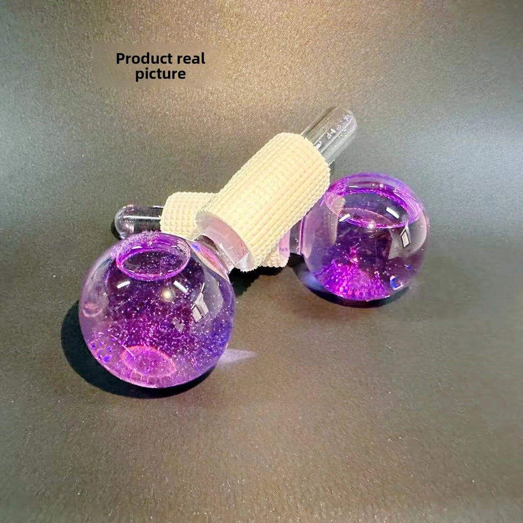 Cooling Ice Globes Crystal Ball Face & Eye Massager 2-Pack Facial Ice Globes QXL