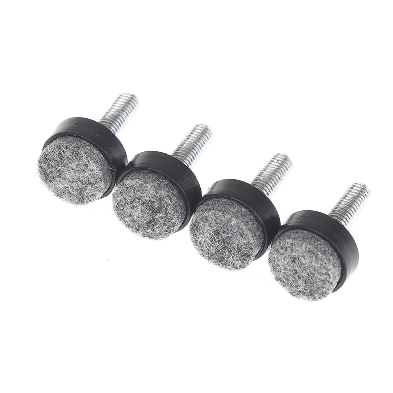 Adjustable Felt Furniture Leg Pads M6 M8 Anti-Slip Feet 4/8Pc Furniture Leg Pads QXL 4Pcs Black M6x25x20