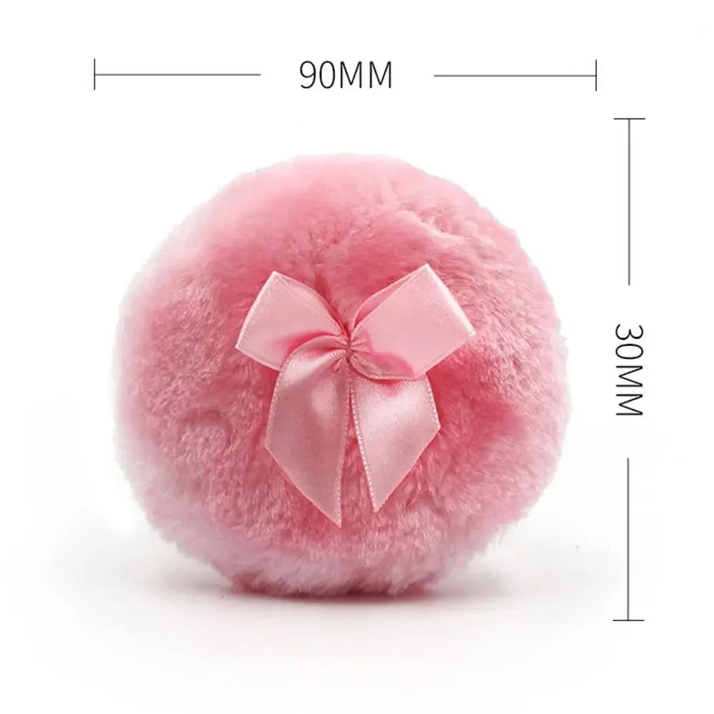 4-Pack Fluffy Velour Powder Puffs | Air Cushion Makeup Applicator Makeup Powder Puff QXL