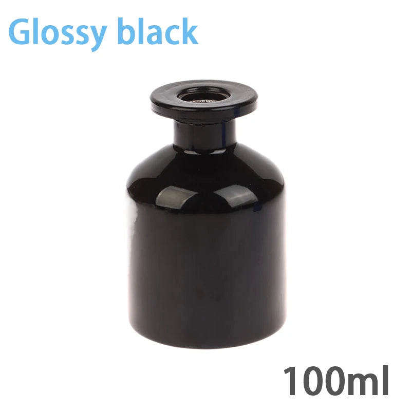 100ml Glass Reed Diffuser Bottle | Rattan Stick Aroma Set Reed Diffuser Bottle QXL Glossy black