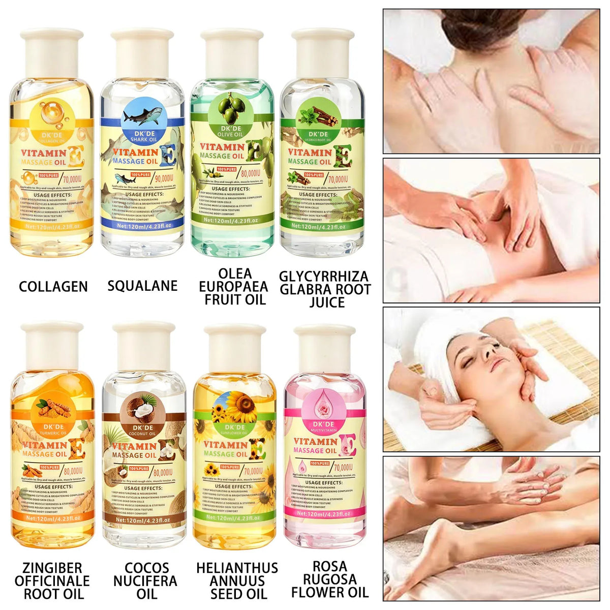 Vitamin Body Massage Oil & Moisturizing Lotion – All Skin Types Body Massage Oil QXL