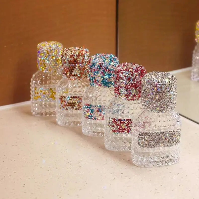 30ml Diamond Refillable Perfume Spray Glass Bottle | Travel Perfume Atomizer Bottle QXL