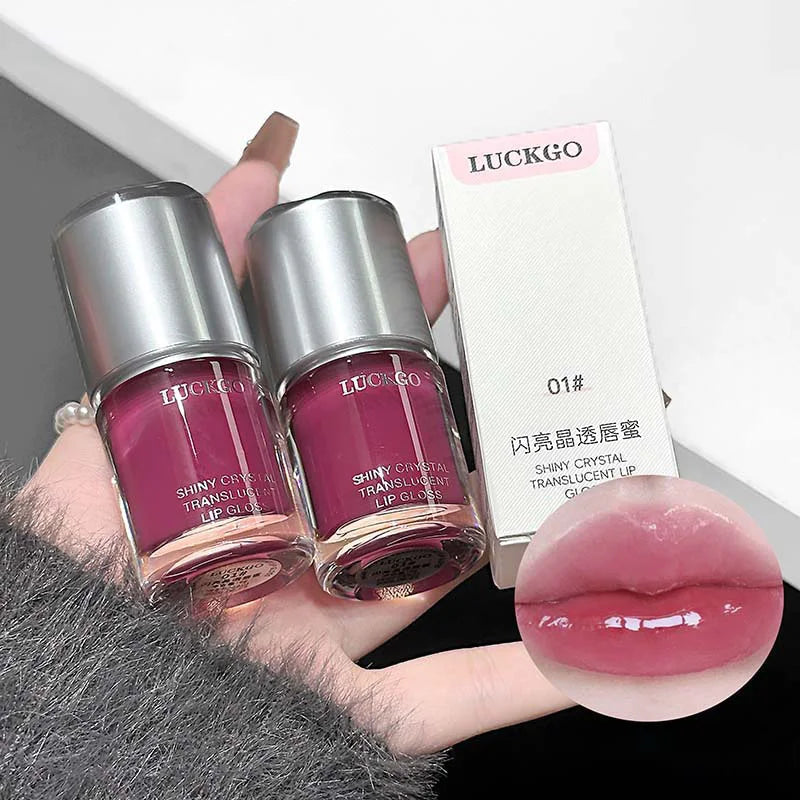 Crystal Mirror Lip Gloss | Hydrating Natural Color Lip Glaze Lip Gloss QXL
