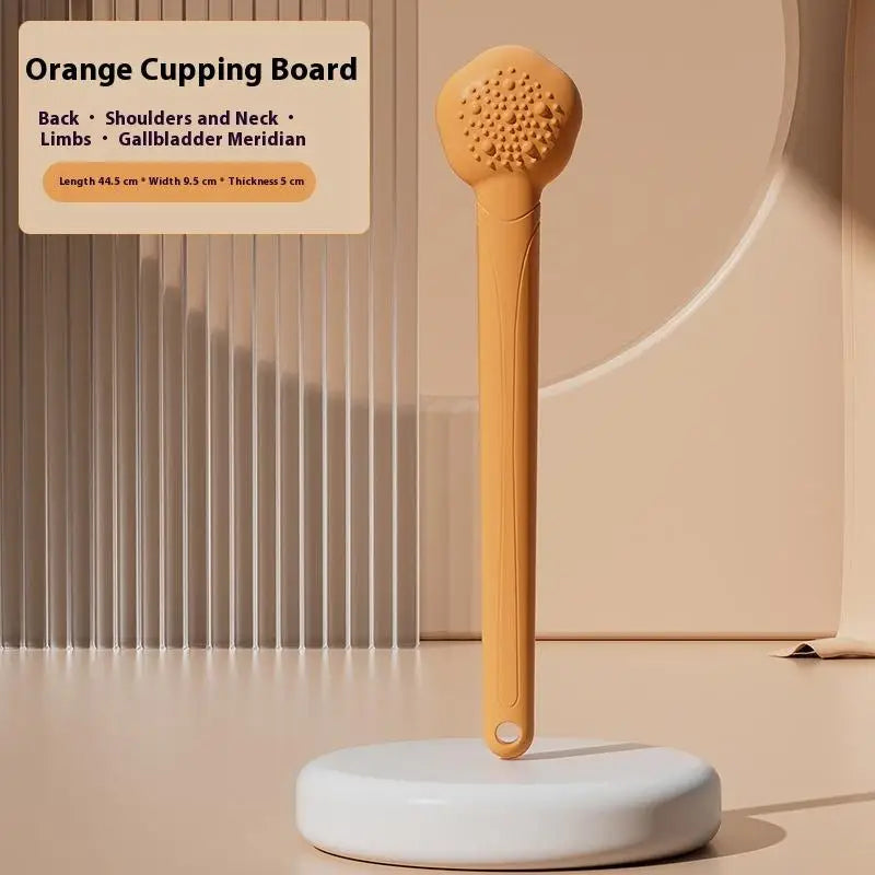 EVA Meridian Tapping Massage Paddle | Whole-Body Relaxation Body Massage Paddle QXL Orange