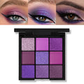 VERONNI 9-Color Purple Eyeshadow Palette | Matte & Shimmer Eyeshadow Palette QXL PURPLE