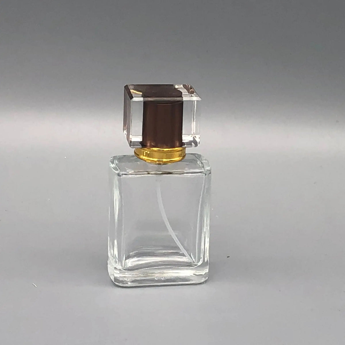 50ml Square Glass Perfume Atomizer | Refillable Spray Bottle Perfume Atomizer Bottle QXL Dark Brown 50ml Glass
