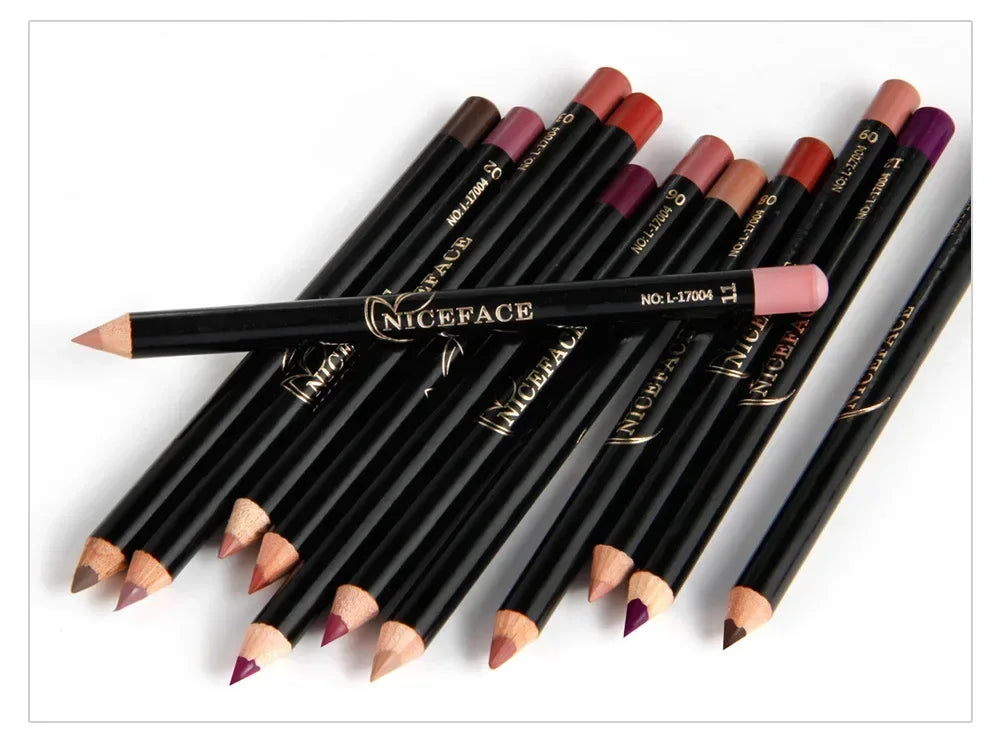 NICEFACE Nude Matte Lip Liner Pencil Set | 8 Waterproof Colors Lip Liner Set QXL