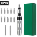 13-Pc Manual Impact Driver Set | CR-V S2 Steel Screwdriver Kit Manual Impact Driver QXL 13 pcs