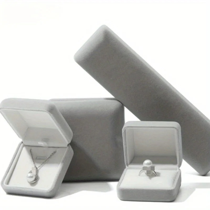 Arched Velvet Jewelry Box | Ring, Earring & Pendant Gift Box Velvet Jewelry Box QXL