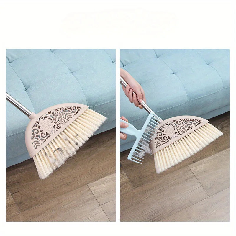 Broom Hair Removal Comb – Remove Hair & Dust Instantly Broom Cleaning Comb QXL