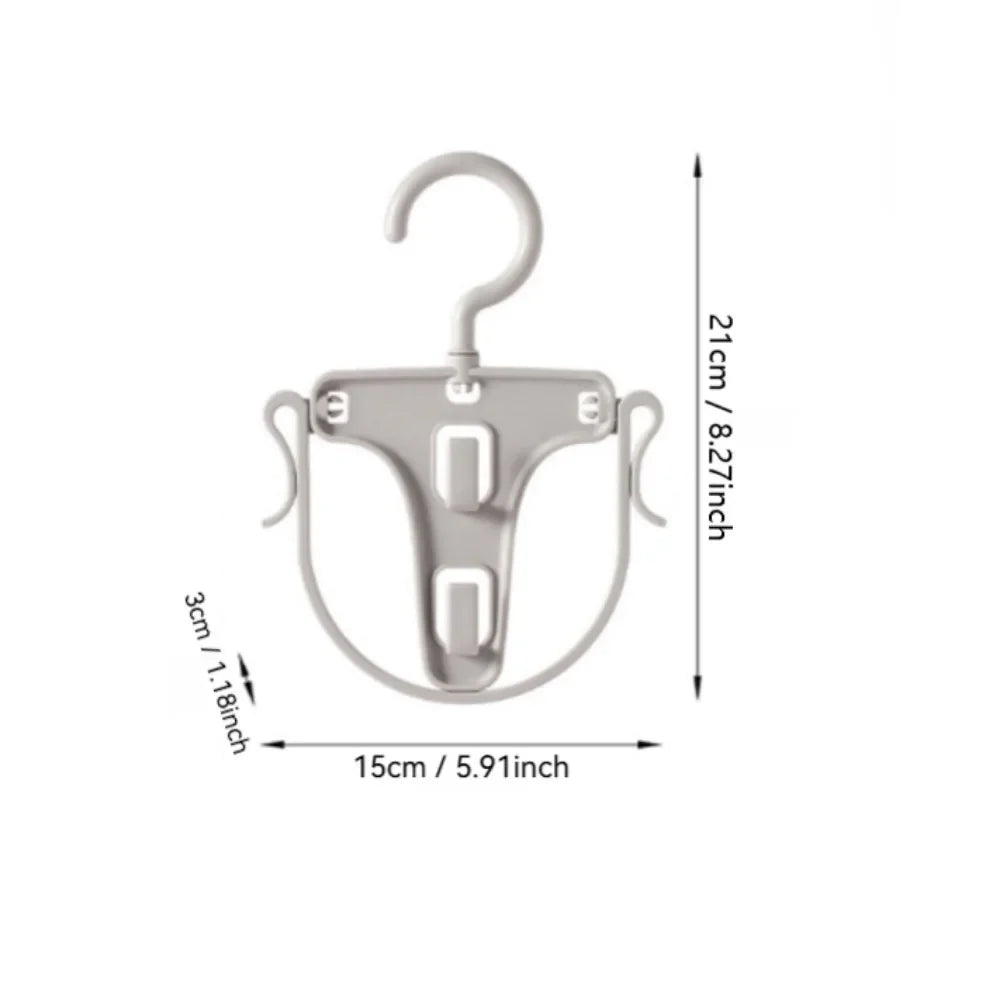 Foldable Hooded Sweatshirt Drying Rack | Windproof Clip Frame Clothes Drying Rack QXL