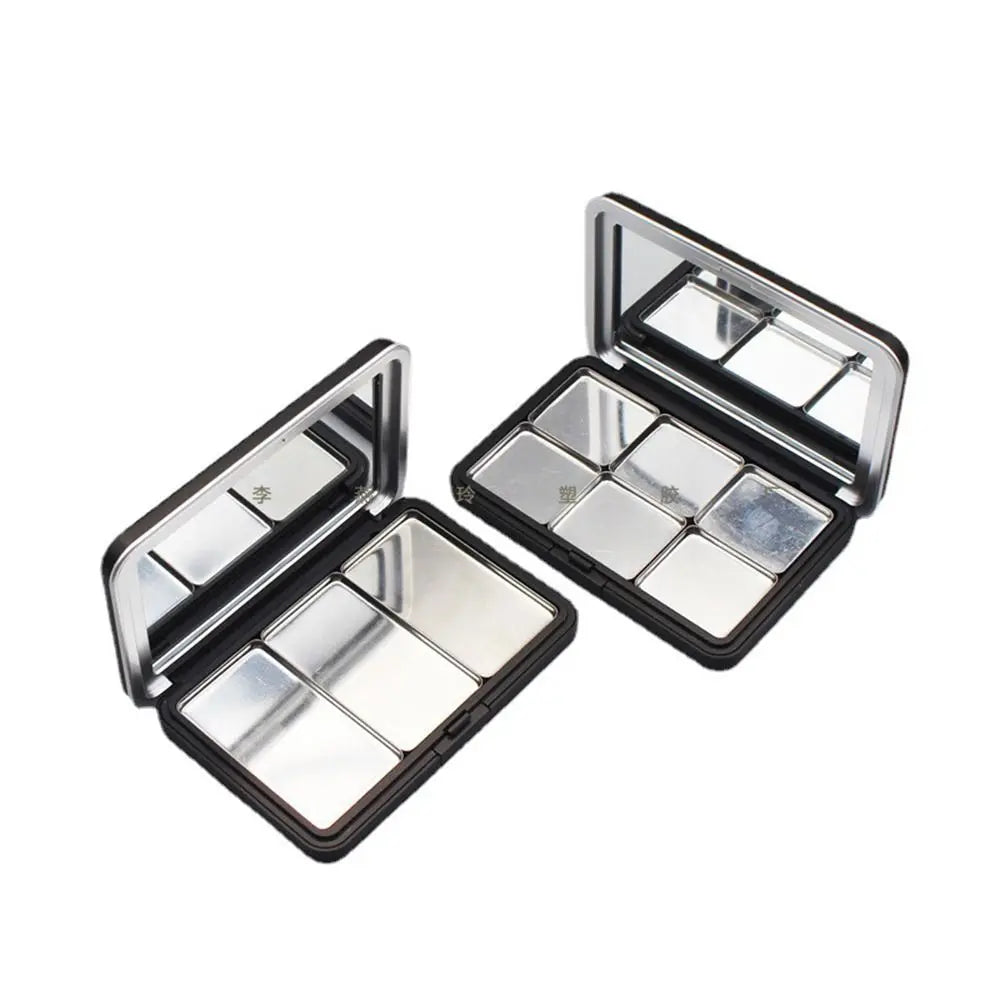 Empty Magnetic DIY Eyeshadow Palette with Mirror | Matte Black DIY Eyeshadow Palette QXL