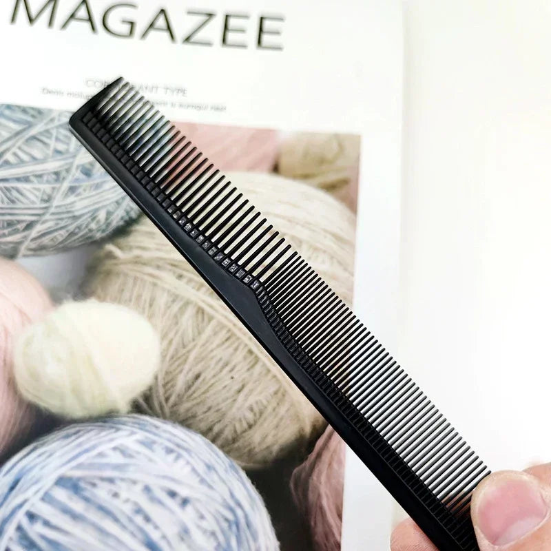5-Pack Wide Tooth Carbon Fiber Hair Combs | Heat Resistant Hair Styling Comb QXL