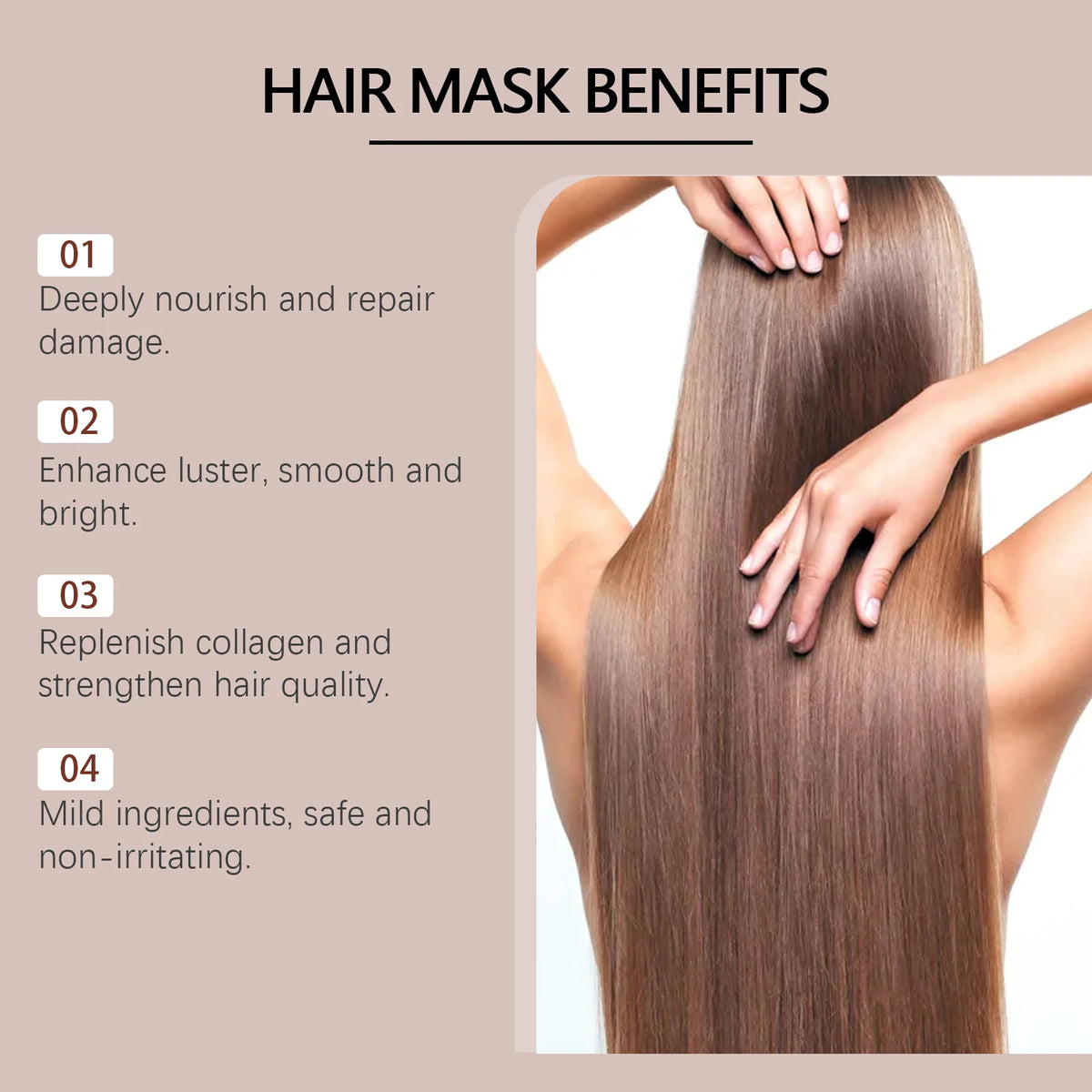 WIYUN Collagen Keratin Hair Mask – Deep Hydrating Treatment Hair Treatment Mask QXL