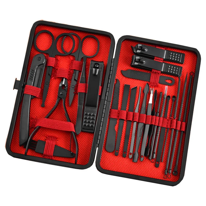 10-Pc Stainless Steel Nail Clipper Manicure & Pedicure Set Manicure Pedicure Set QXL