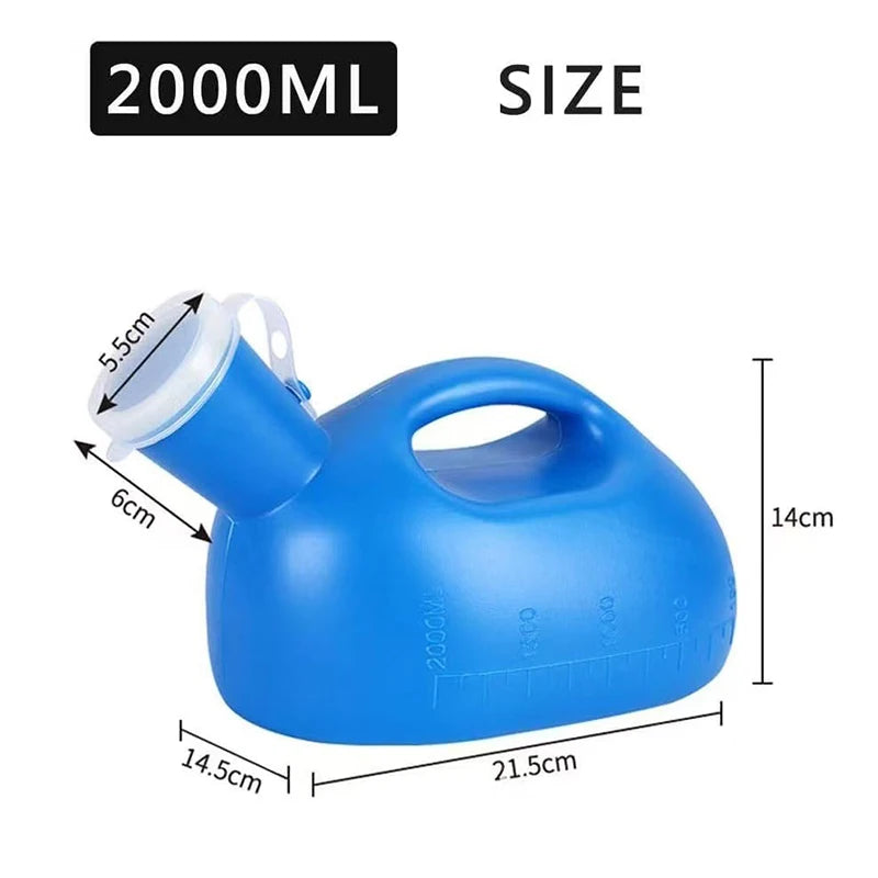 2000ml Male Urinal Bottle with 160cm Tube | Portable Bedside Portable Urinal Bottle QXL
