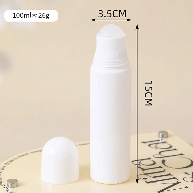 Refillable Roller Ball Bottle 50ml 100ml | DIY Deodorant & Oil Roller Ball Bottle QXL 100ml