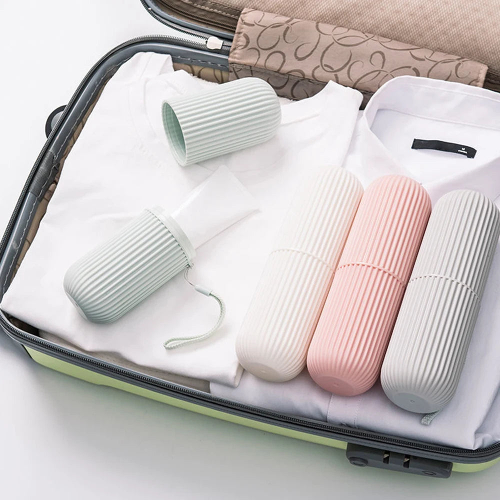 Travel Toothbrush & Toothpaste Storage Box | Portable Case Toothbrush Travel Case QXL