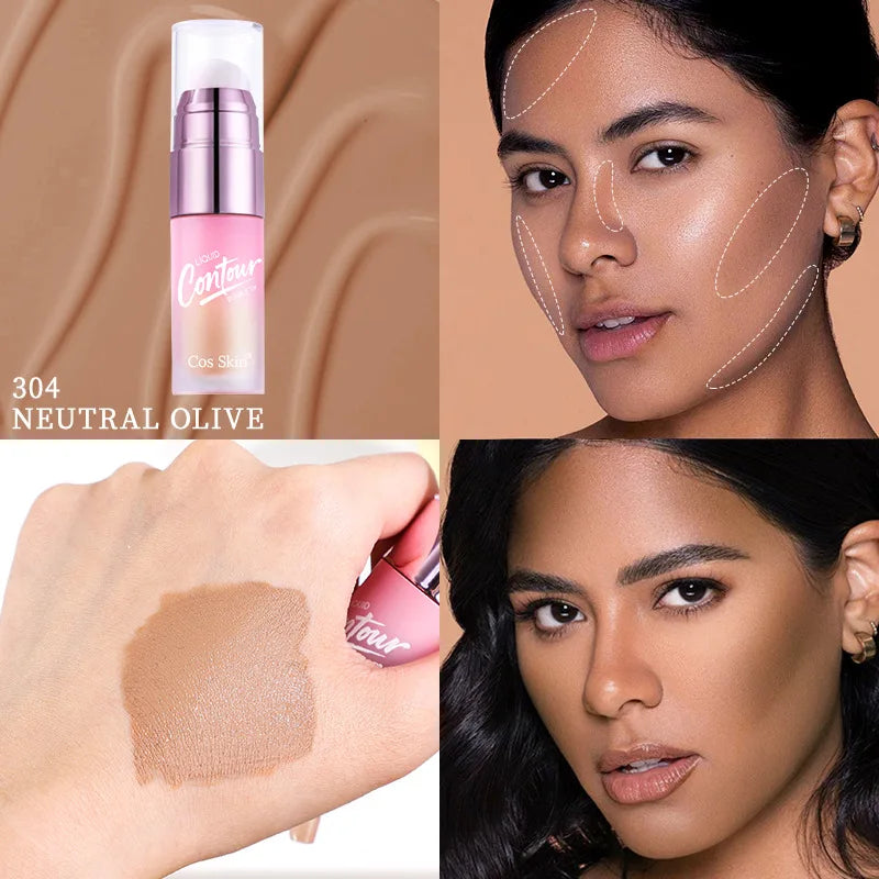 Double-Head Matte Contour & Highlighter Liquid Pen – 5g Contour Highlighter Pen QXL CS009-304