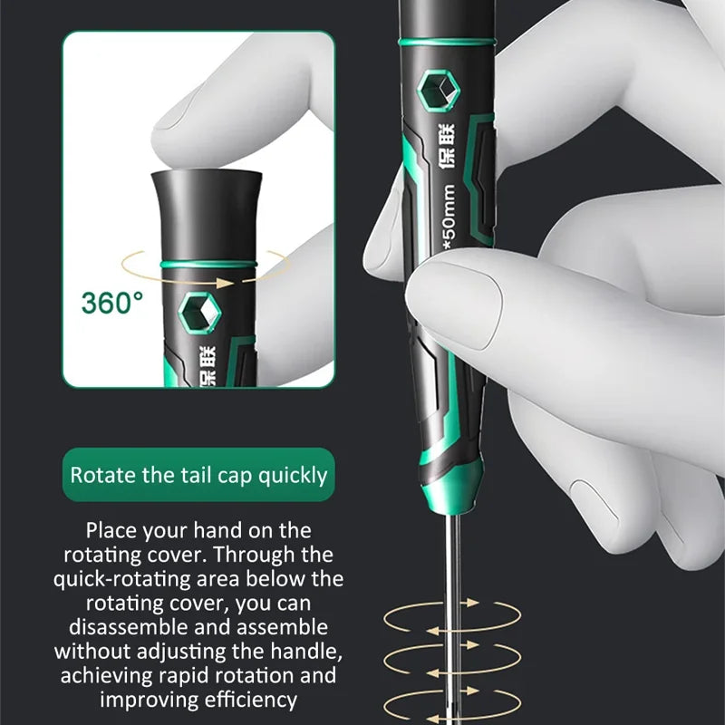 Precision Magnetic Mini Screwdriver | Phillips & Slotted Precision Screwdriver QXL