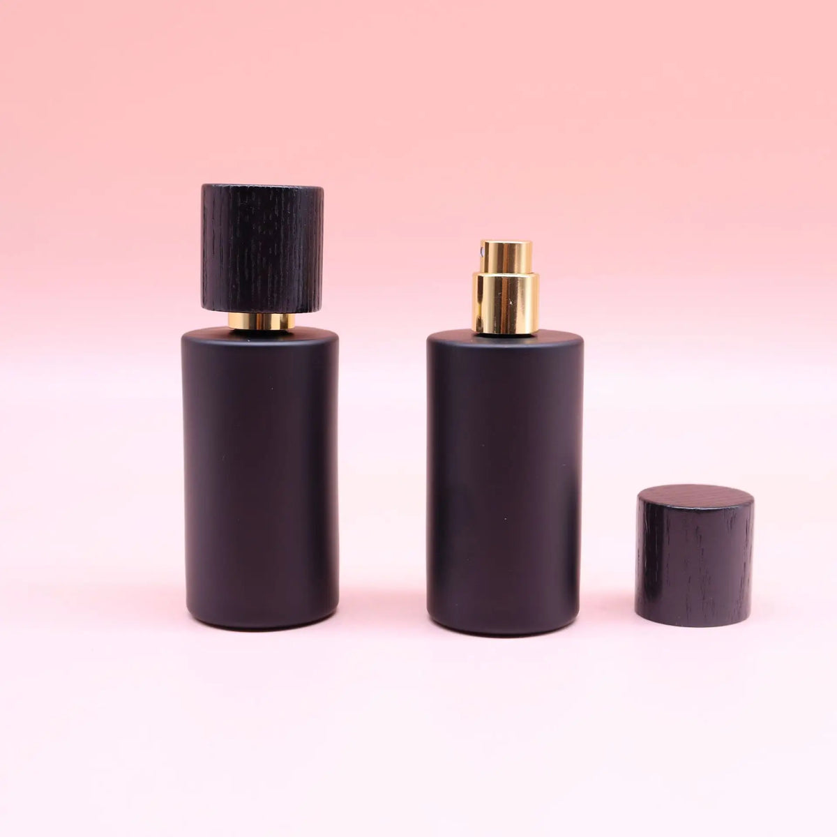 50ml Black Glass Perfume Spray Bottle | Empty Refillable Atomizer Glass Perfume Atomizer QXL