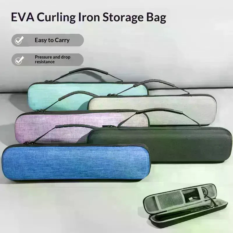 EVA Hair Straightener & Curling Iron Storage Bag | Carry Case Hair Tool Storage Bag QXL