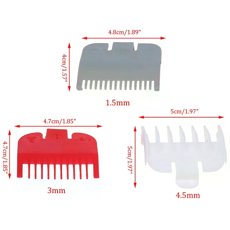 3-Pack Hair Clipper Guide Combs | Barber Trimmer Limit Set Clipper Guide Combs QXL