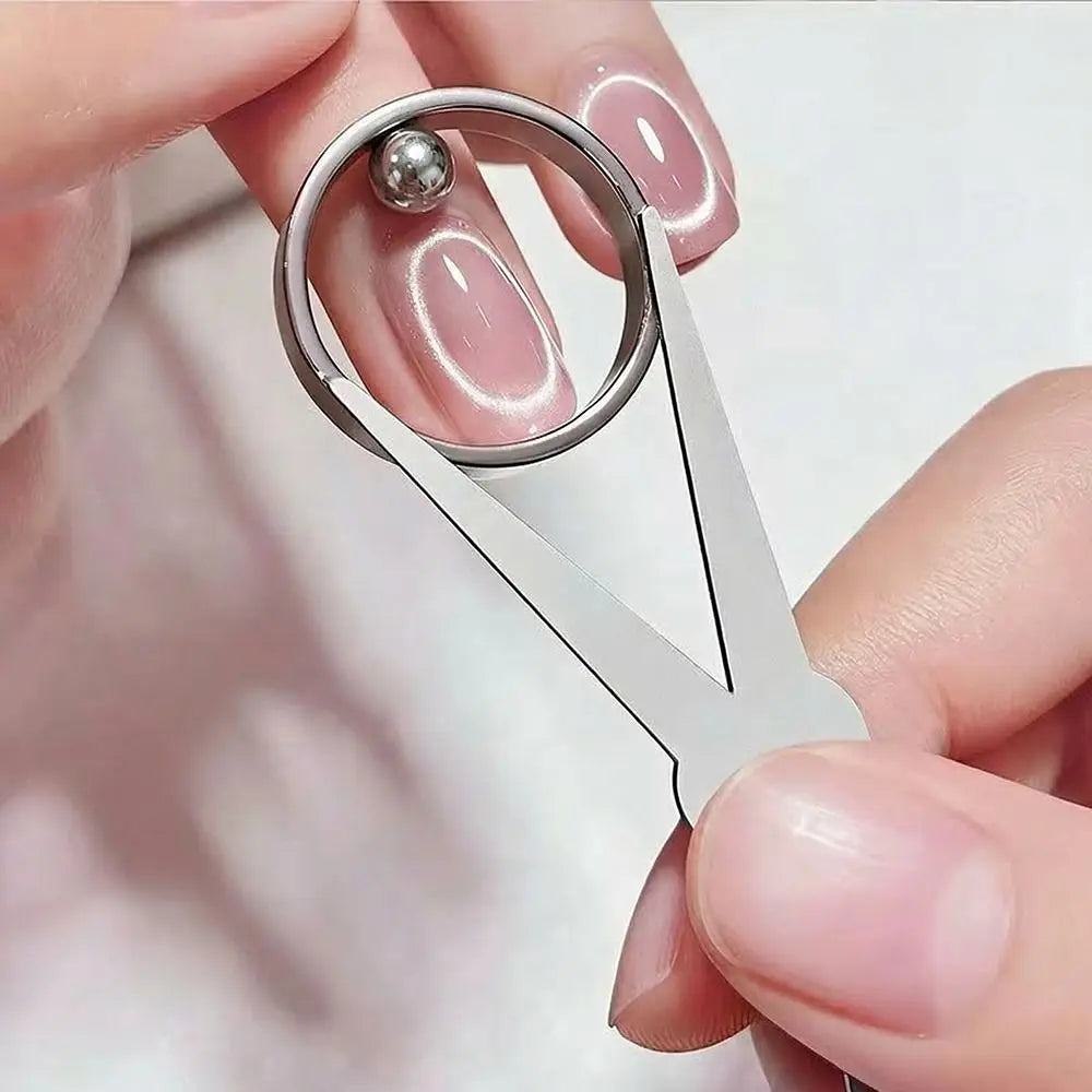 Cat Eye Hollow Ring Magnet | DIY Nail Art Manicure Tool Nail Art Magnet QXL