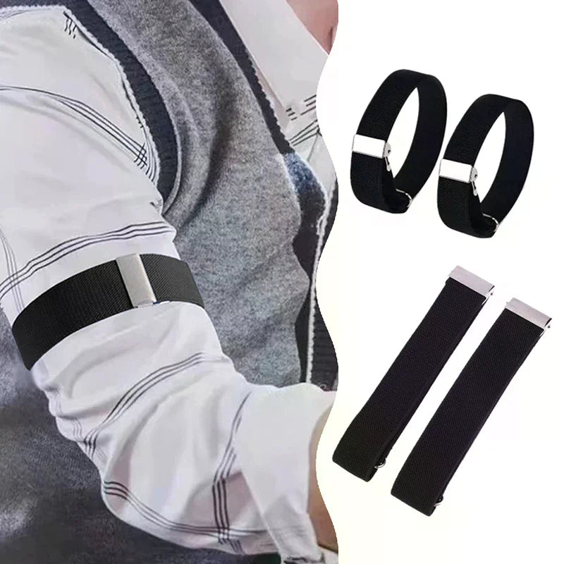 Elastic Shirt Sleeve Holders Armbands – 1 Pair | Men & Women Sleeve Holder Armband QXL