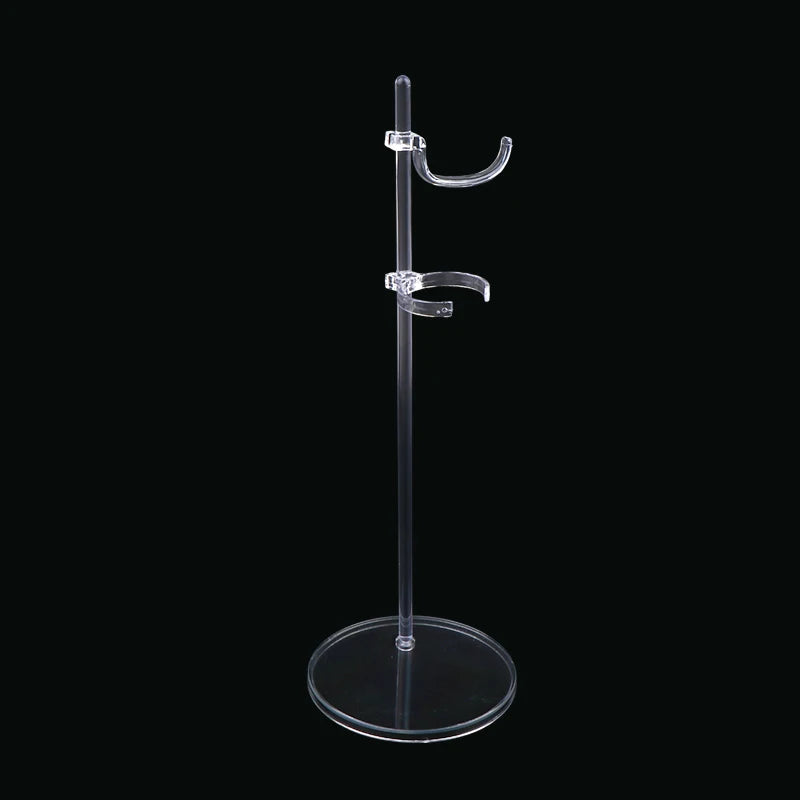 5-Pack Adjustable Clear Doll Display Stands | 1/12 Scale Rack Doll Display Stand QXL