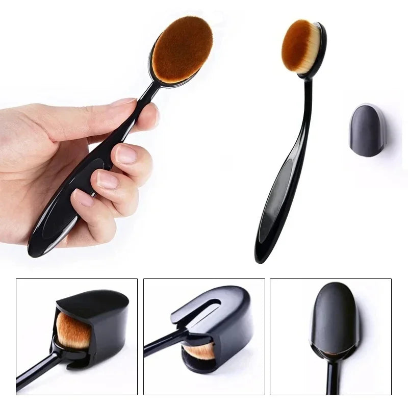 Toothbrush-Handle Makeup Brush | Soft Foundation Brush Foundation Makeup Brush QXL